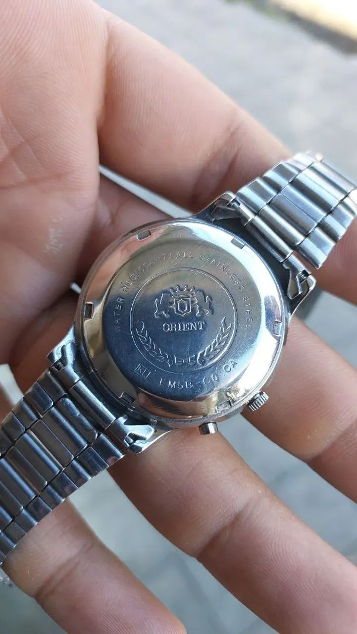 Orient 3 estrelas automatic, mostrador prateado. - Foto 2