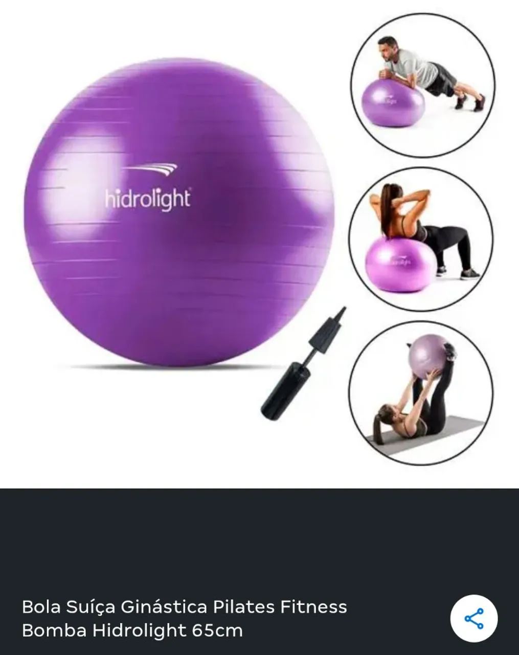 Bola Para Exercícios Fisioterapia  - Foto 3