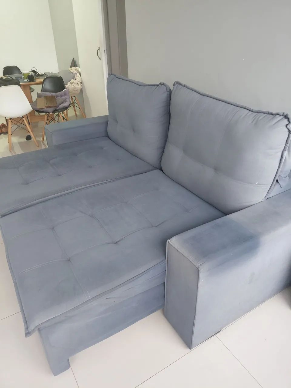 Sofá retrátil e reclinável de 2 lugares - Foto 2