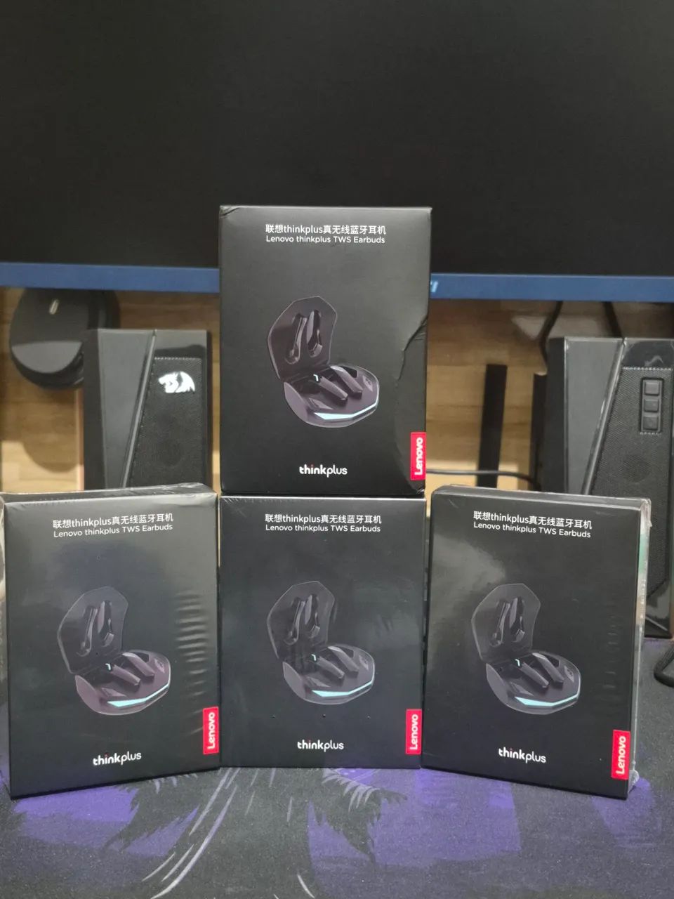 Fone Bluetooth Lenovo GM2 Pro TWS sem fio, com microfone - Novo
