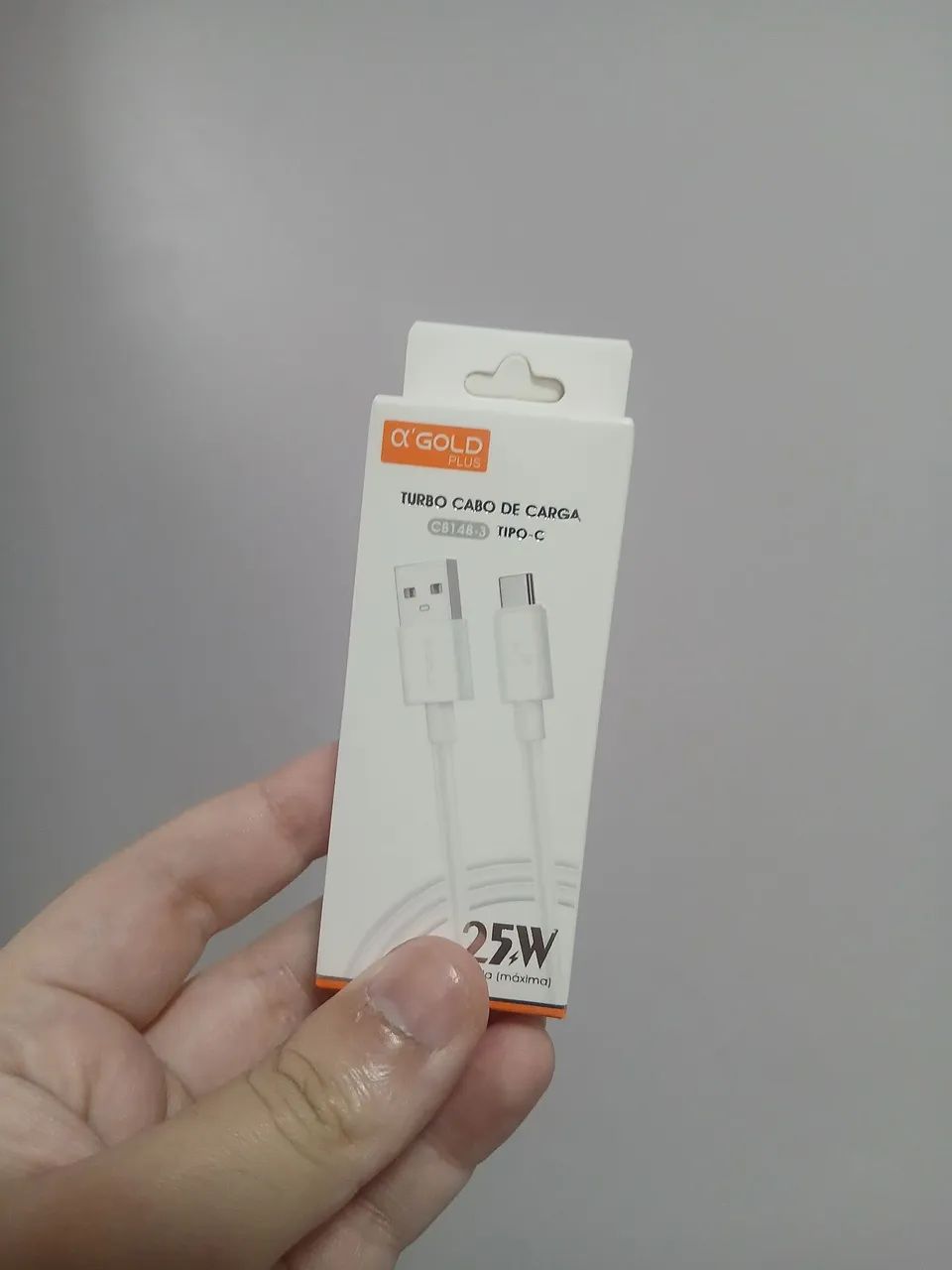 Cabo USB Tipo C Carregamento Rápido Turbo