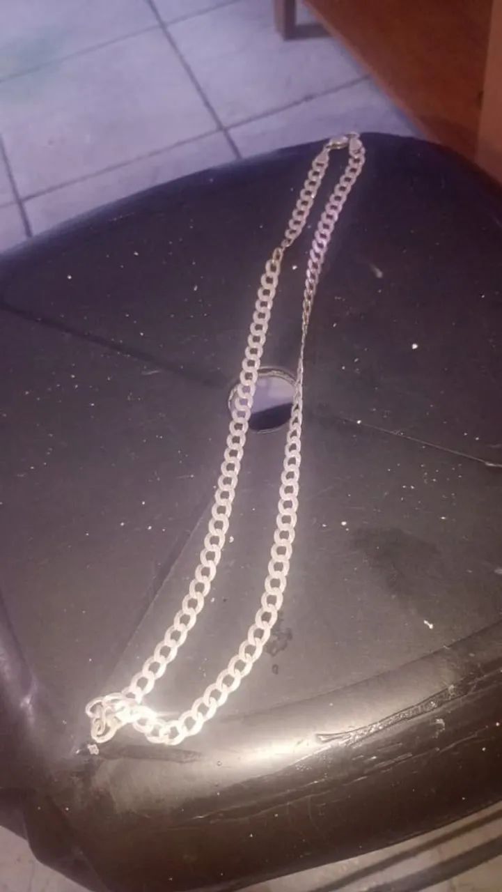 Cordao de Prata 925 com Zircônia