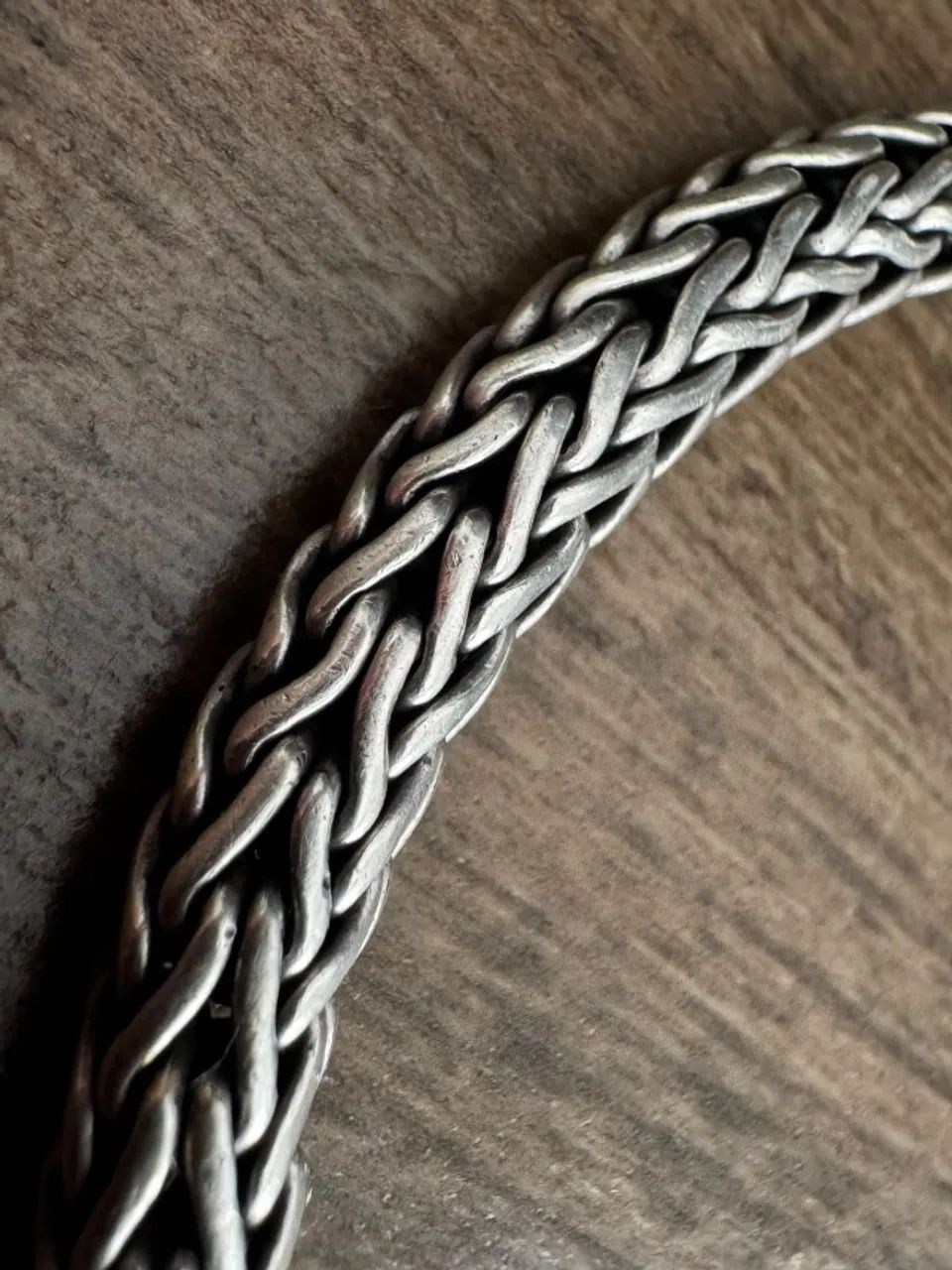 Pulseira Bali Prata 925 43g Trançada Fecho Gaveta - Foto 4