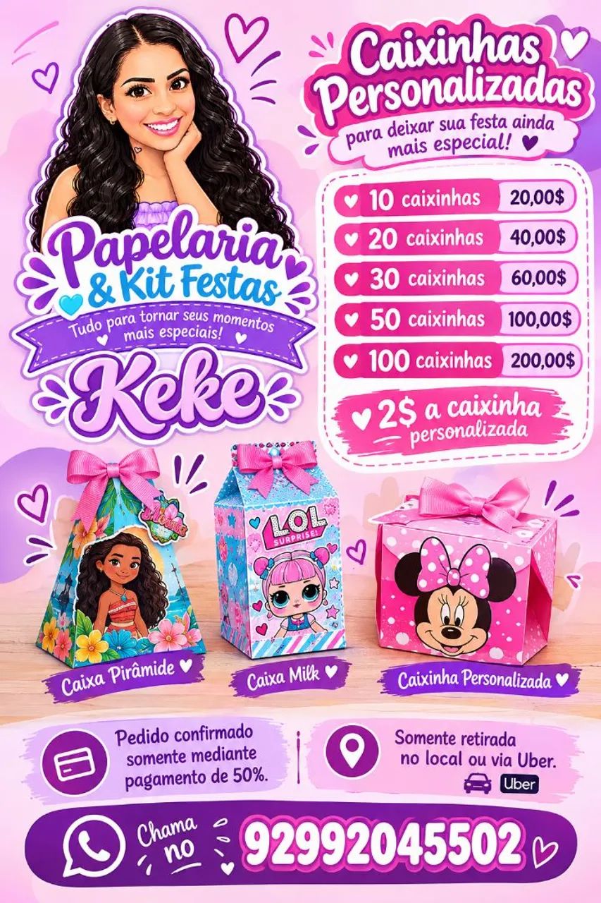 Caixinhas personalizadas 