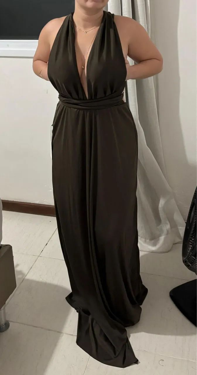 Vestido Longo Marrom  - Foto 2