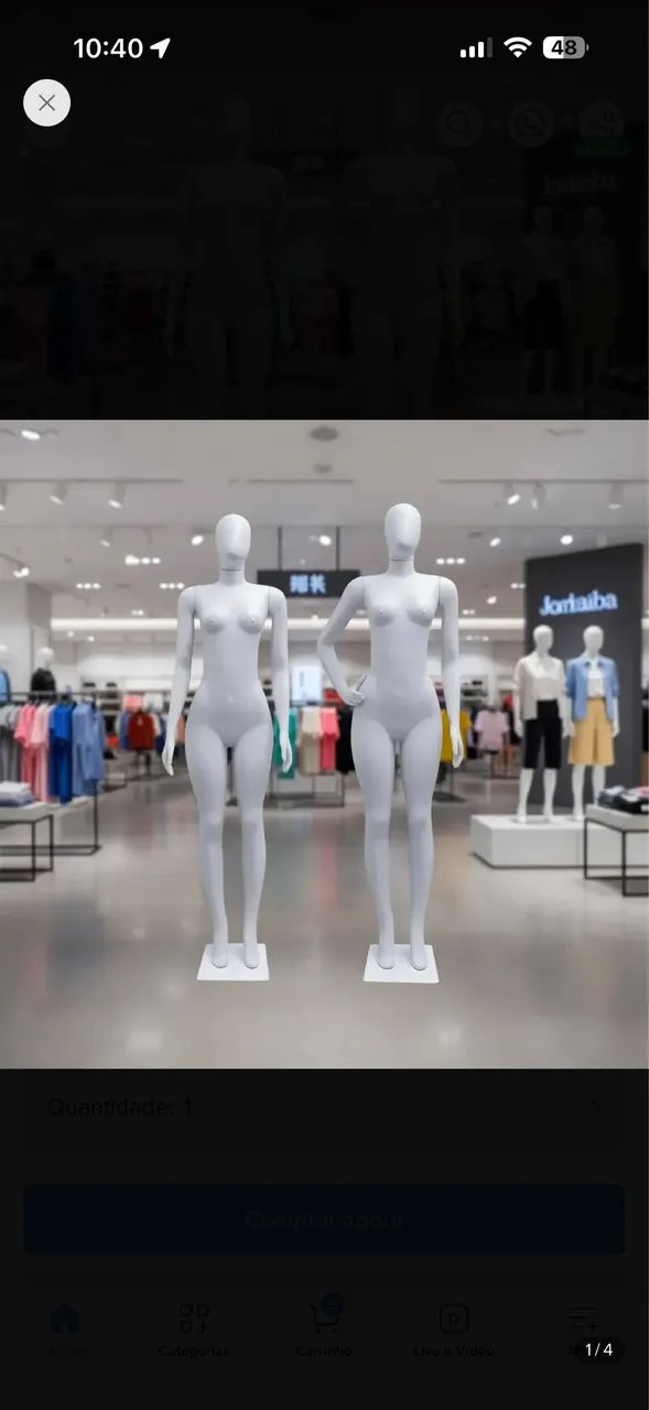 Kit de dois manequins feminino 