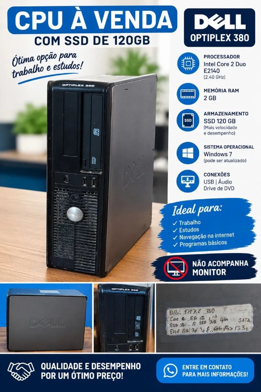  VENDO CPU DELL