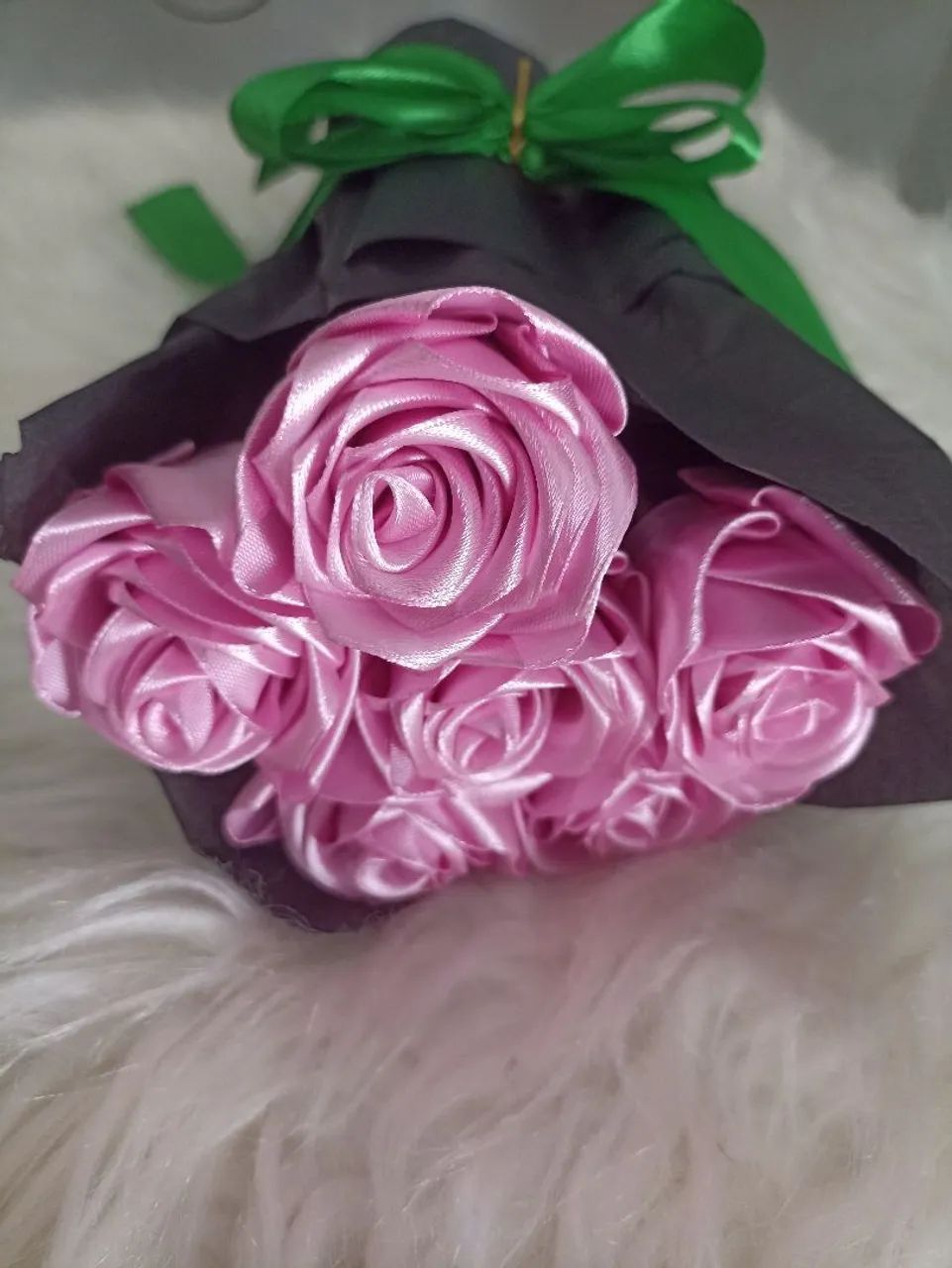 Buquê Rosas Eterna de cetim  - Foto 2