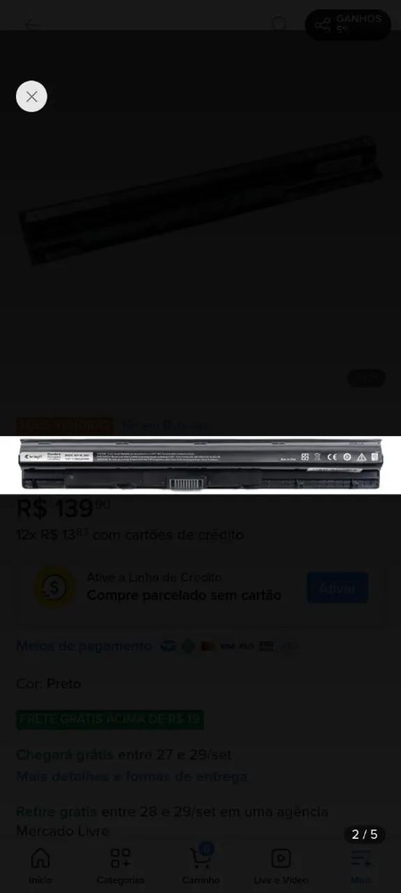 Bateria Dell - Foto 2