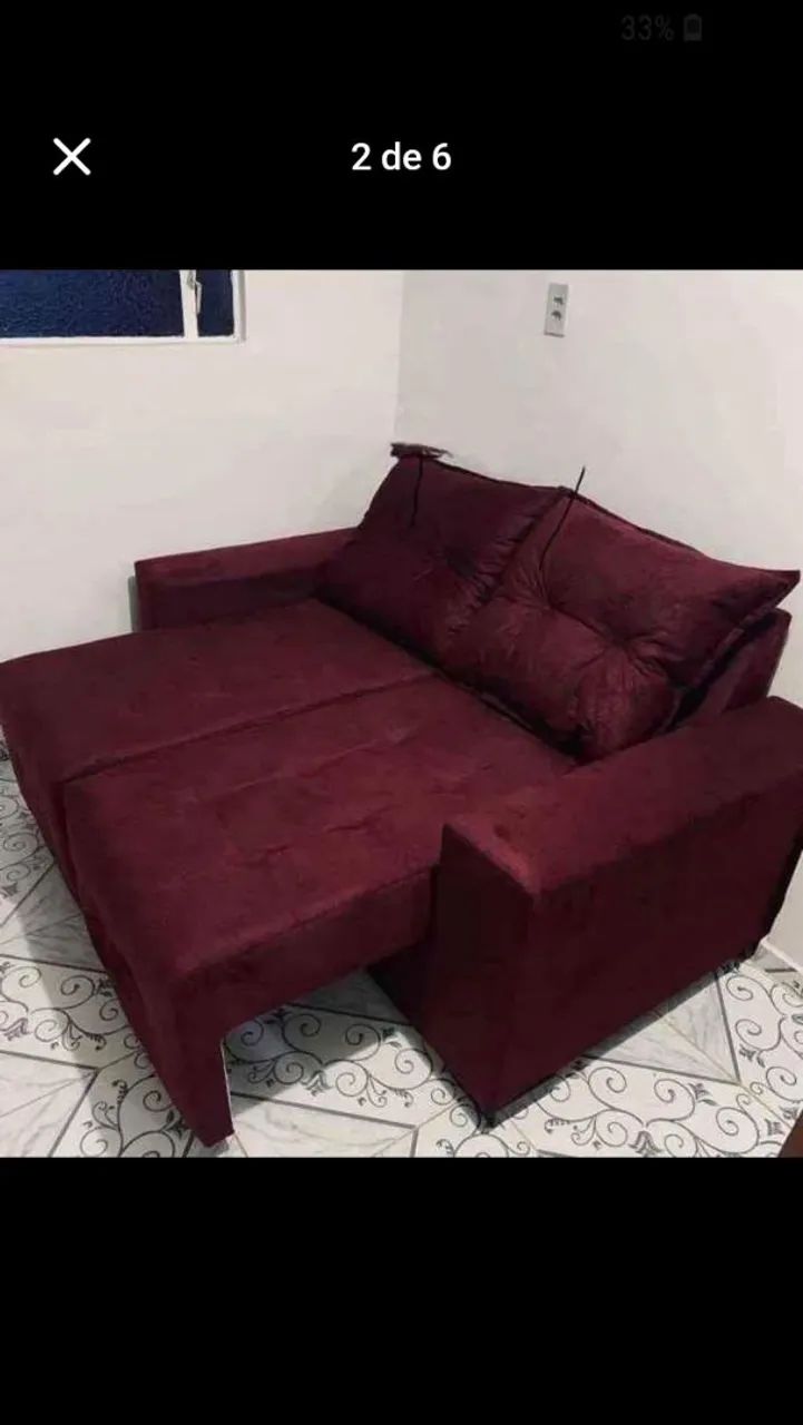 Sofa retrátil 1,60cm direto da fábrica  - Foto 4