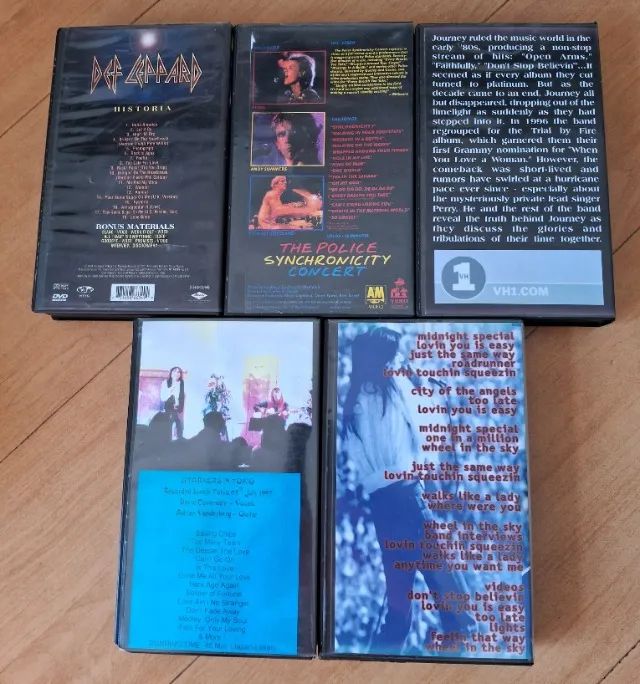 5 Fitas VHS Pré-gravadas Com Músicas - Foto 2
