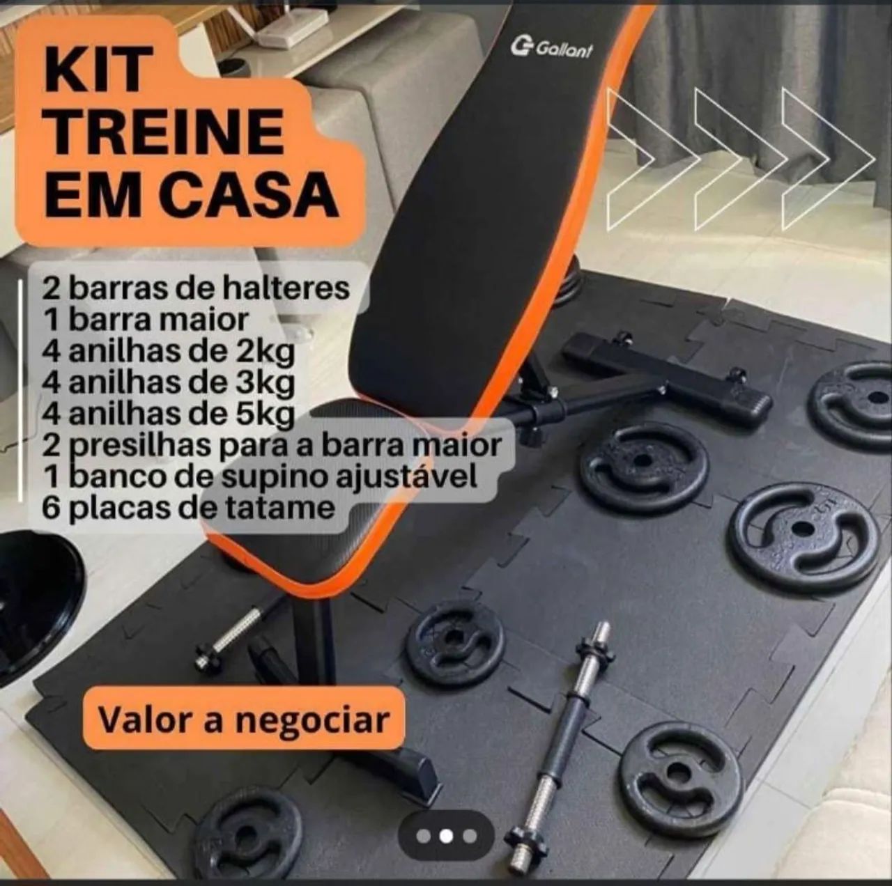 Kit musculação 