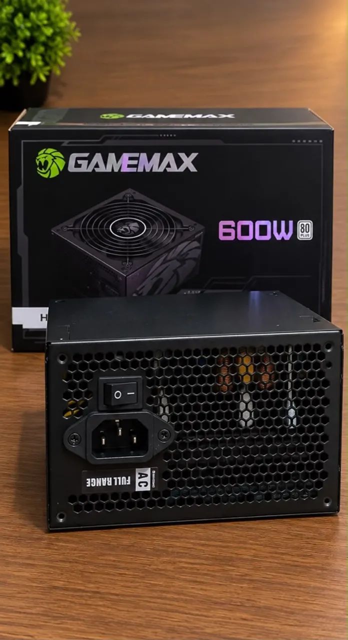 Fonte Gamemax de 600W 80 Plus