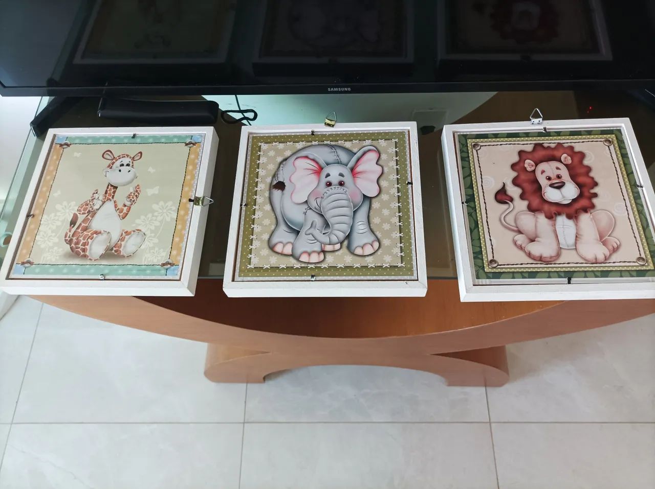 Quadro kit infantil com vidro. - Foto 5