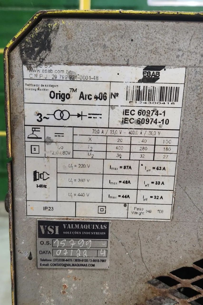 Máquina de Solda ESAB - Origo ARC 406 - Foto 3