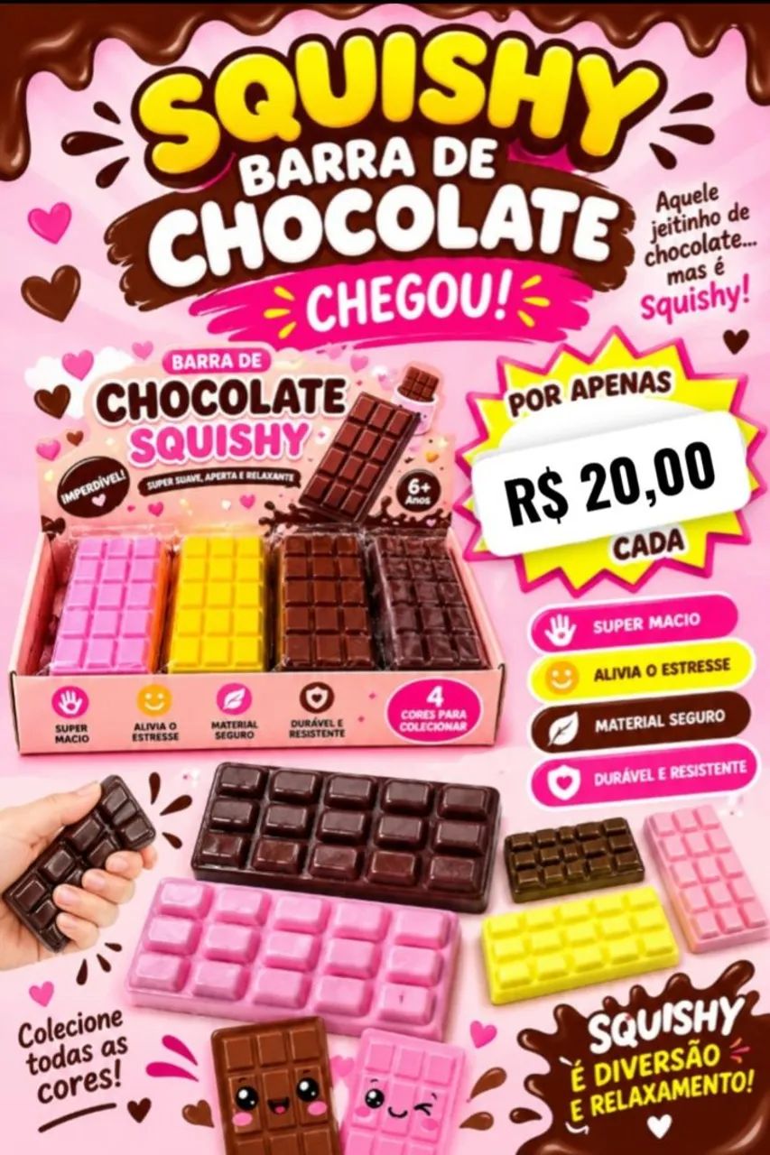Squishy Barra de chocolate 