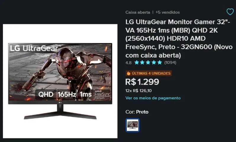 Monitor LG 32p