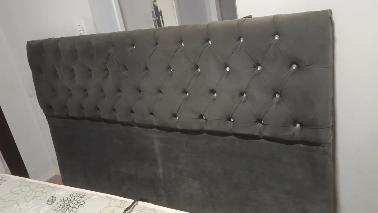 Cama King Size com Massageador + Cabeceira - Foto 3