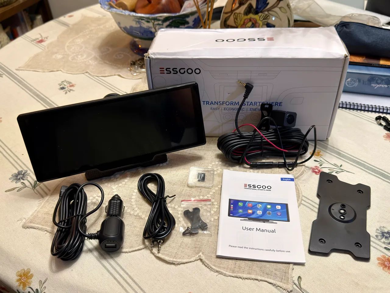 CarPlay Android Auto 10" Esgoo gravador em loop - Foto 2