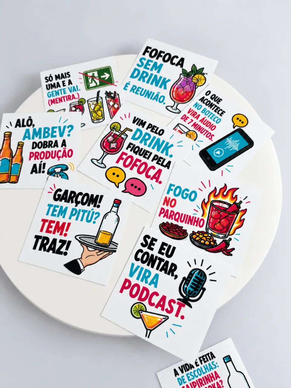 Kit de 100 Tags para Drinks