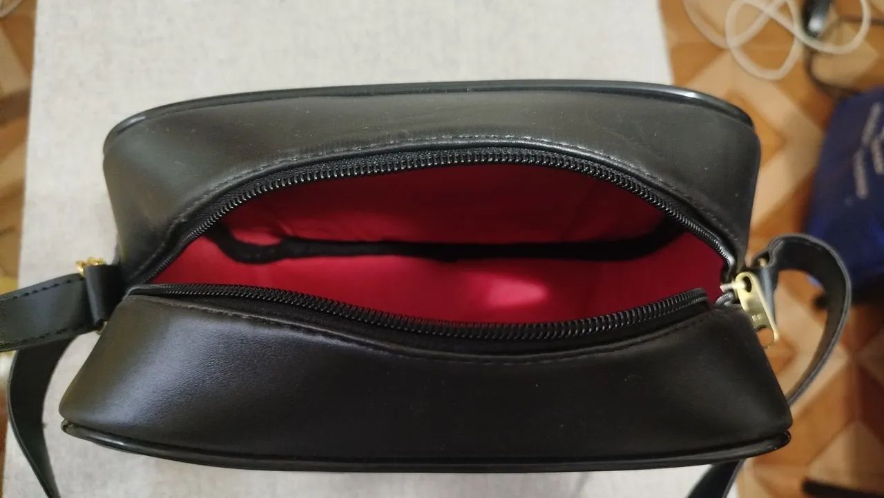 Bolsa preta nova com alça ajustável - Foto 5