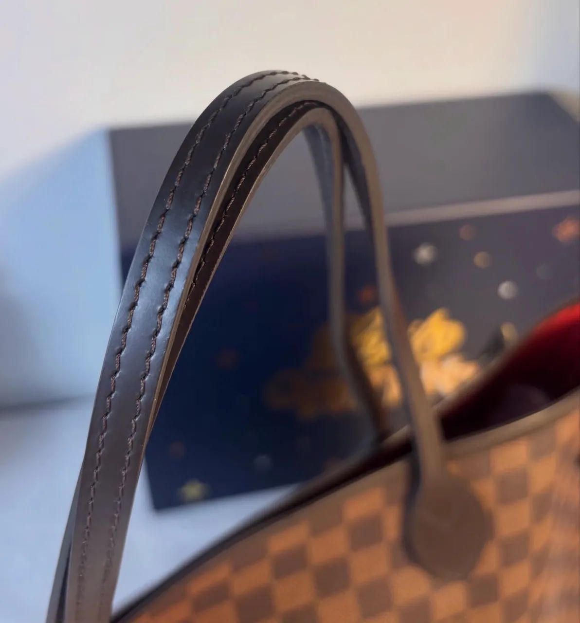 Bolsa Louis Vuitton em couro Neverfull MM  - Foto 3