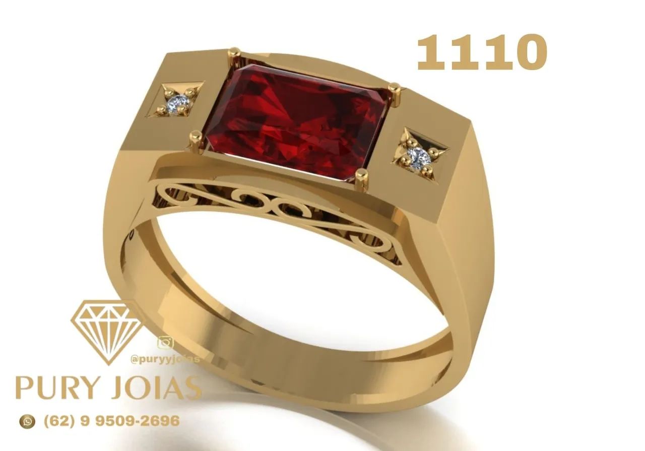 Anéis de Formatura Ouro 18 - Foto 5