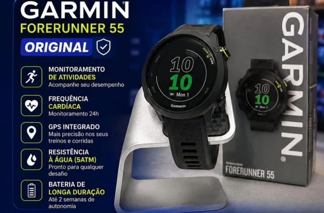 Relógio Garmin Forerunner 55 masculino 
