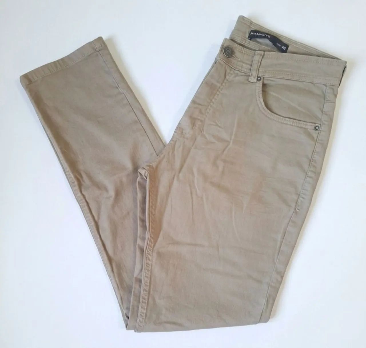 Calça de sarja verde claro Marfinno Renner