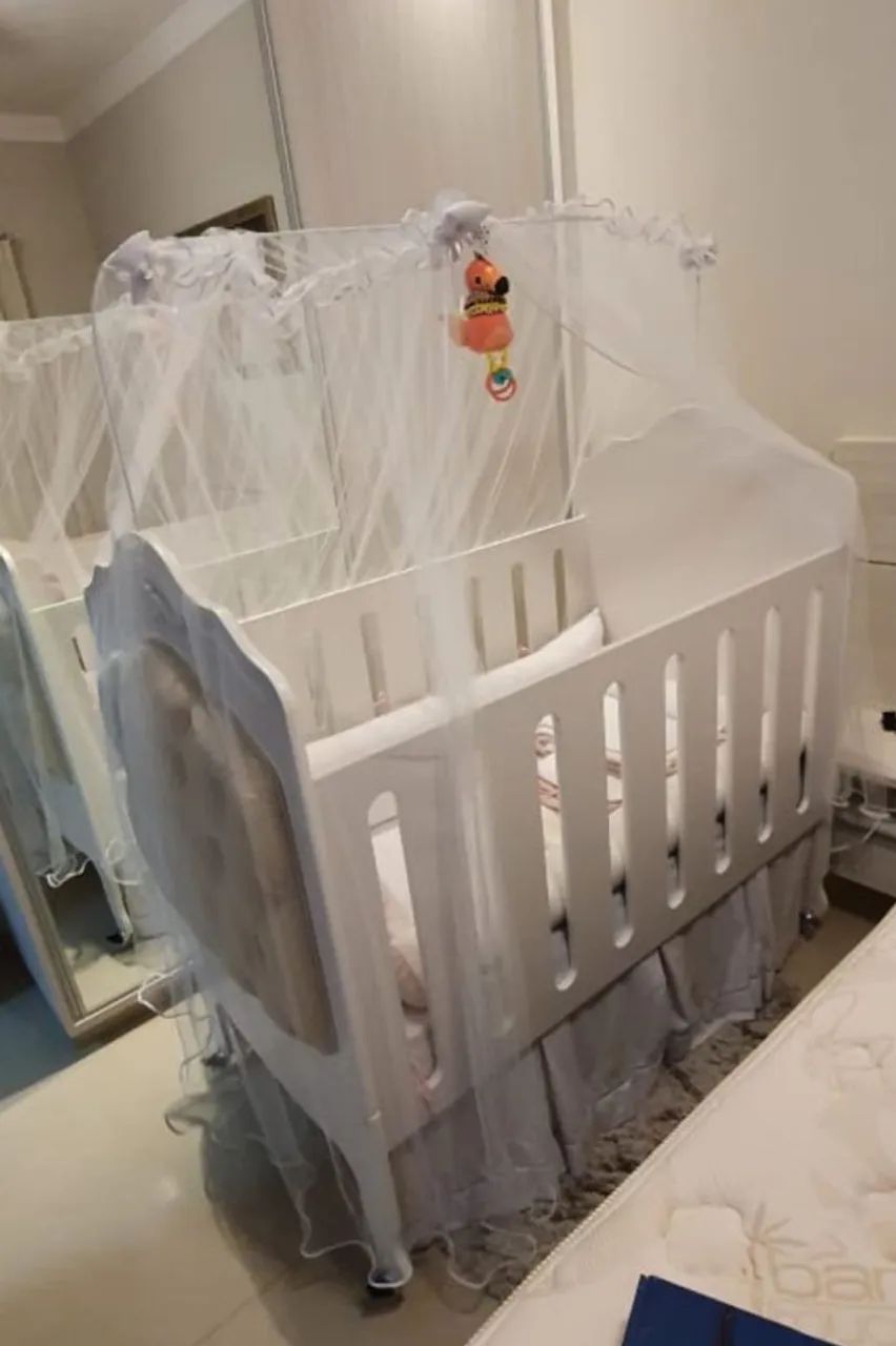 Berço mini cama branco com Capitonê. - Foto 2