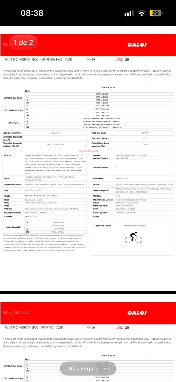 Caloi Full Suspension - Foto 2