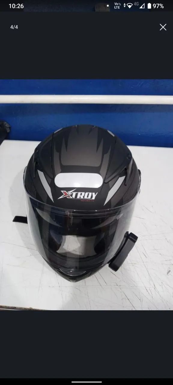 CAPACETE EBF XTROY + INTERCOMUNICADOR - Foto 4