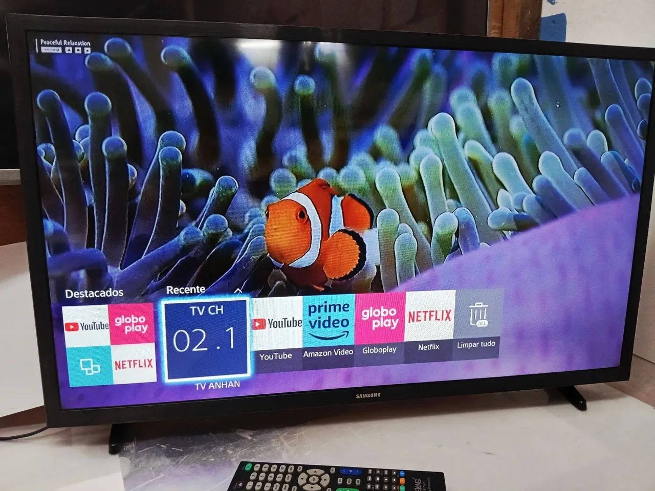 Smart TV Samsung 32 Polegadas. Sem Detalhes. Retirar em Teindade Go