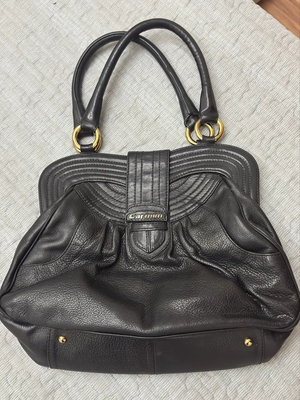 Bolsa 100% Couro - Carmim
