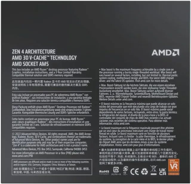 AMD Ryzen 7 7800X3D - O Rei dos Games | Garantia até 2029 + NF