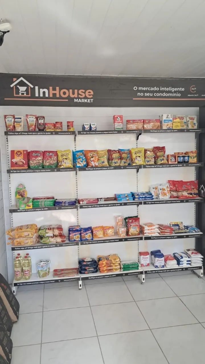 5 Prateleiras Gôndolas 250 cada