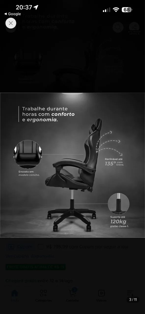 Cadeira gamer  - Foto 2