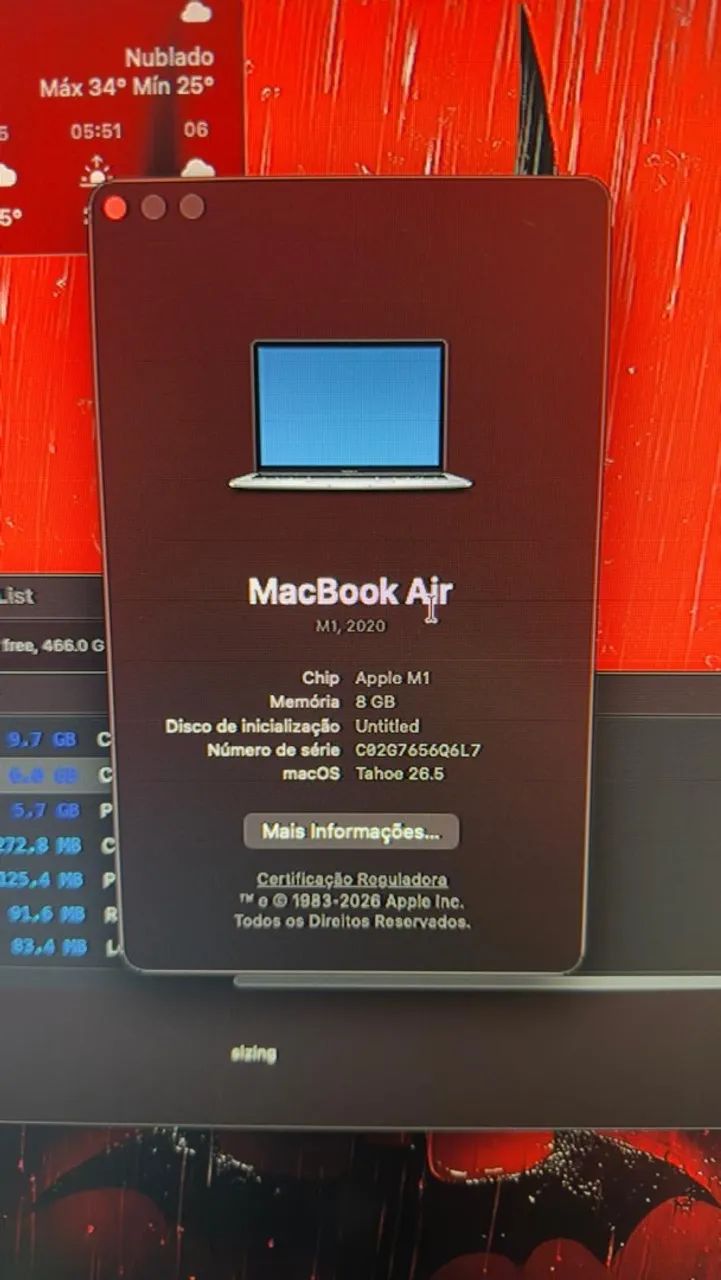 MacBook Air M1 - 2020 | 8gb RAM + carregador original  - Foto 3