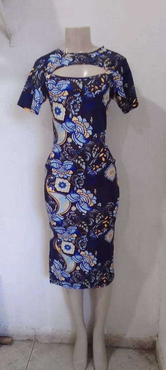 Vestido justo canelado 35 reais