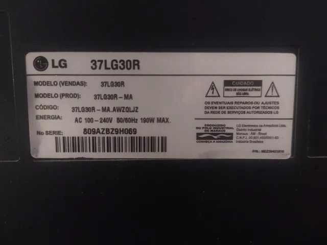TV LG 37" com Defeito - Foto 2