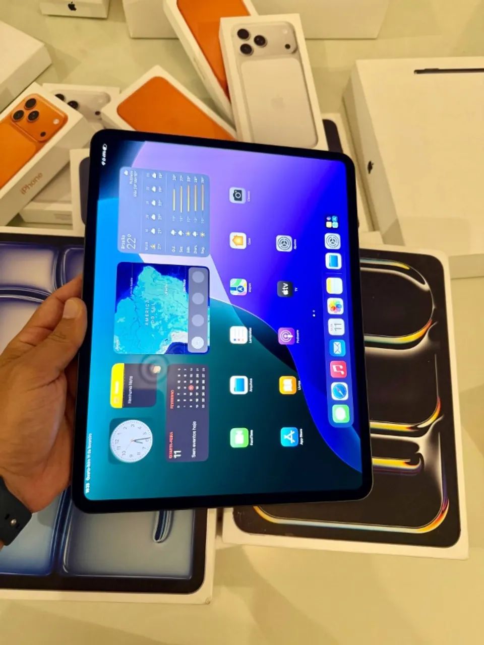 iPad PRO M4 256GB 13 Polegadas - Garantia Apple 08/2026 - Bateria 100% 9 Ciclos - Até 18x - Foto 2