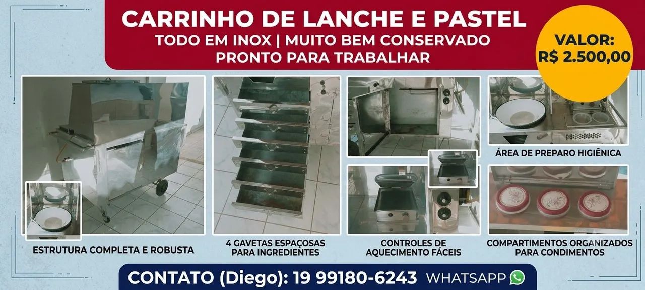 Carrinho de lanche - Foto 3