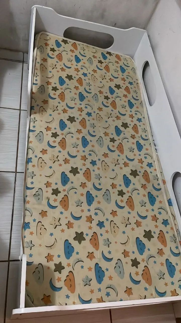 Mini cama com colchão  - Foto 2