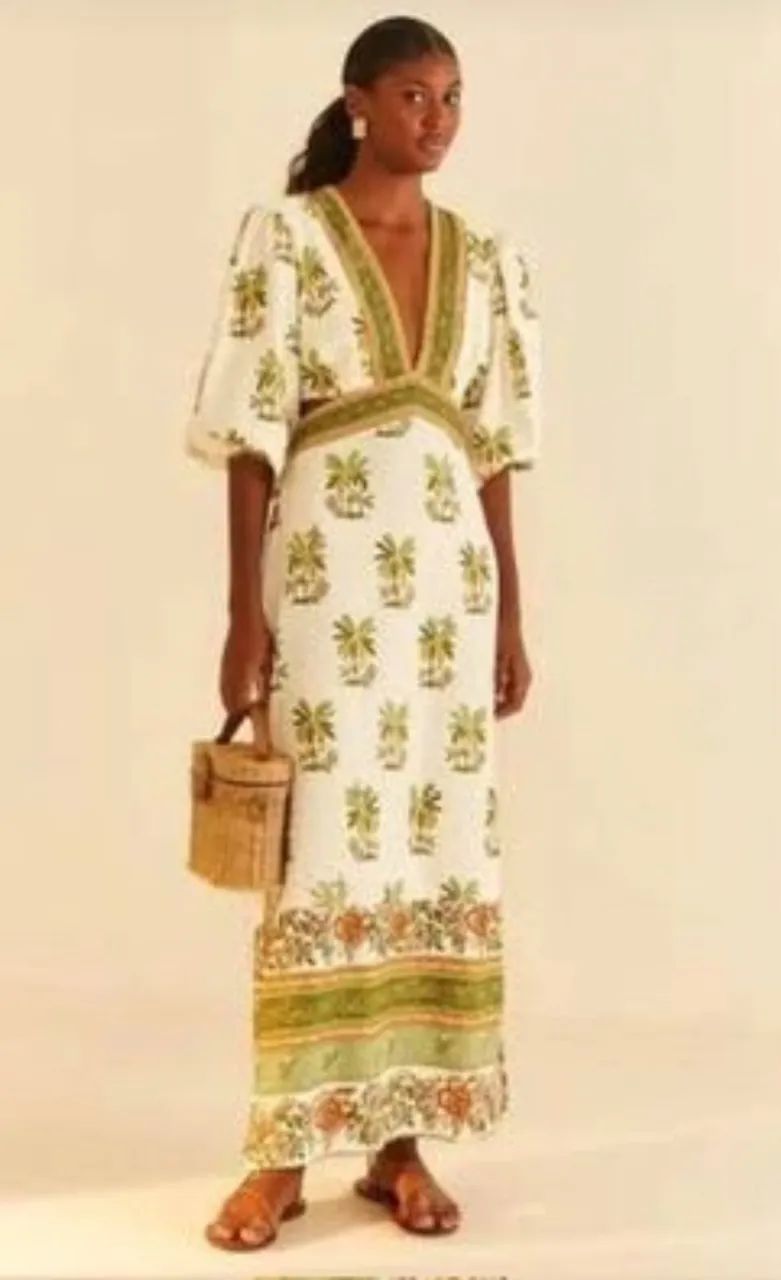 vestido farm midi luna estampado - Foto 5
