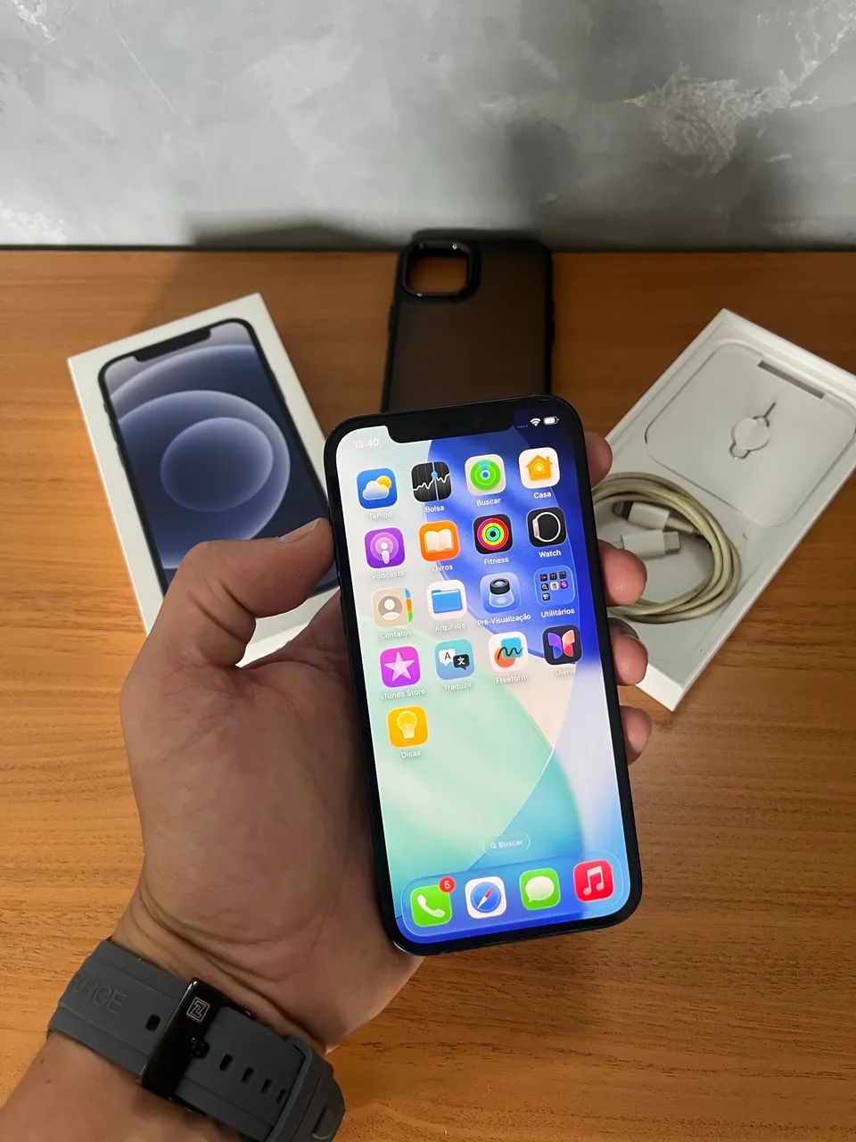 Iphone 12 64GB Preto - Com caixa - Celulares e Smartphones