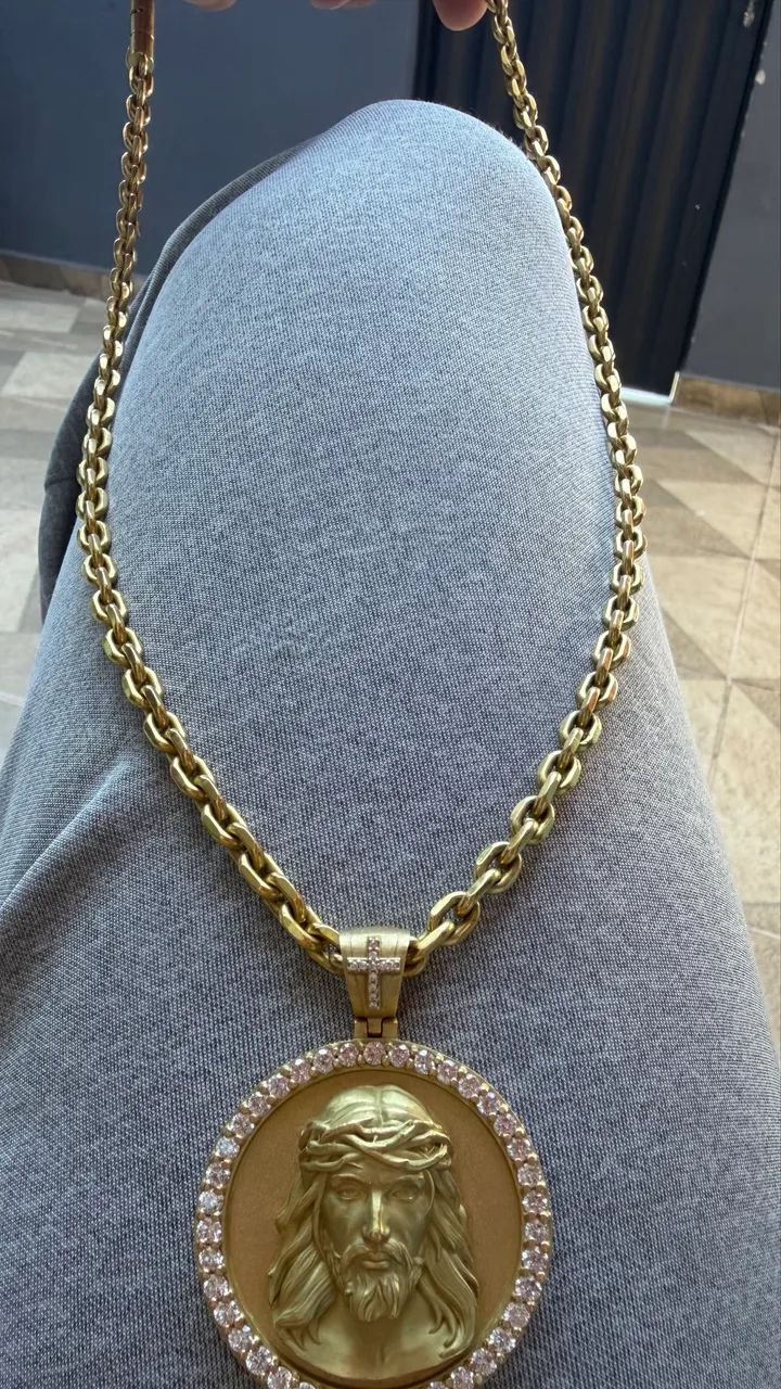 Cordão/Pingente Ouro 18k - Foto 2