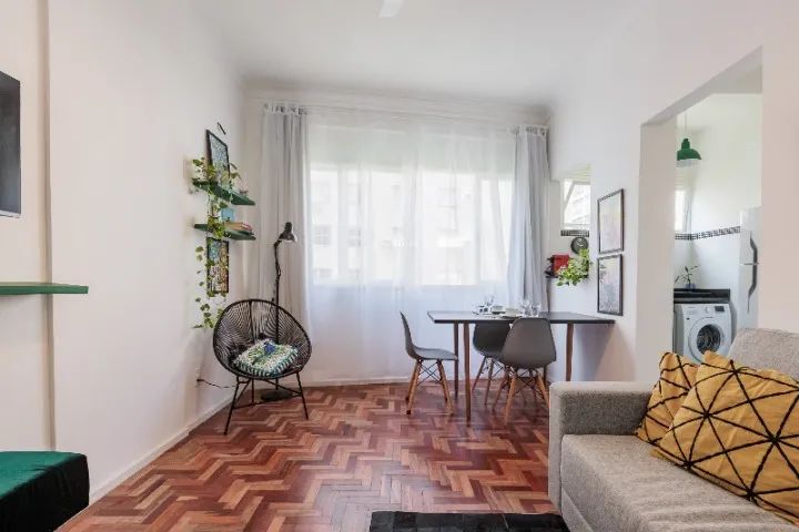 Apartamento temporada em Copacabana, reformado e mobiliado, sala e quarto - Foto 6