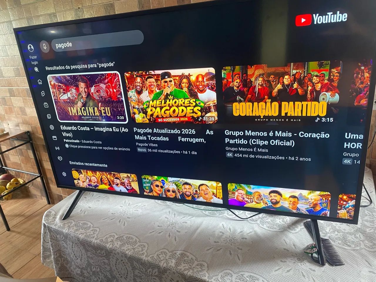 Tv Samsung 50 polegadas smart 4k luxo  - Foto 5