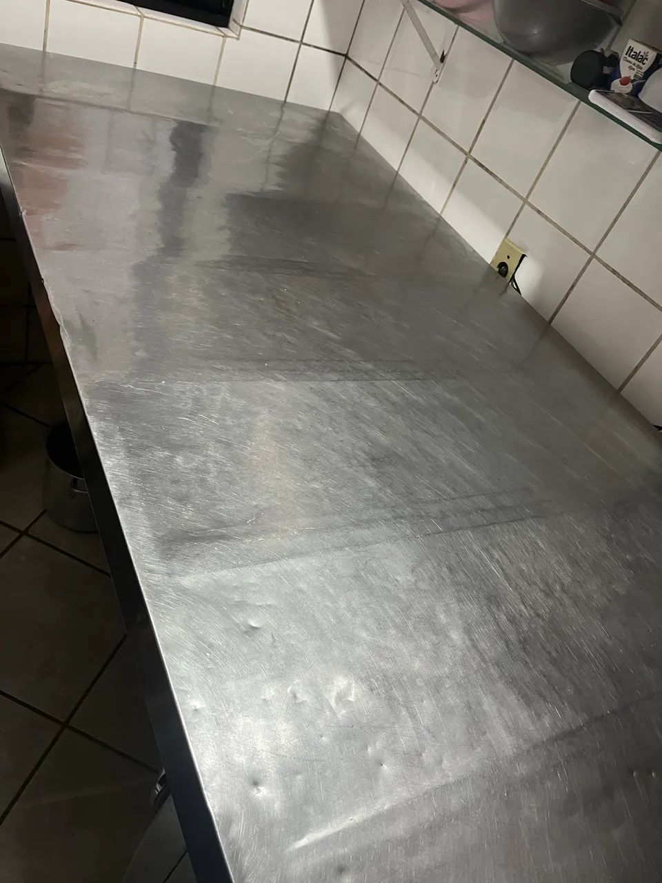 Mesa inox 2,30 X 1,10