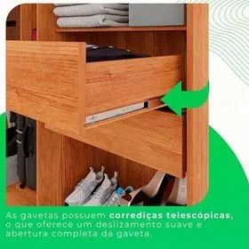 Guarda Roupa 4 Portas 2 Gavetas Recife - (Promoção)! - Foto 4